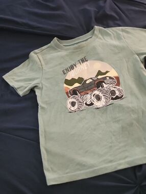 Garanimals Sage Green Monster Truck Tee
